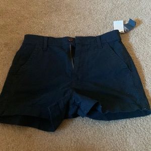 Abercrombie navy high waisted shorts size 26